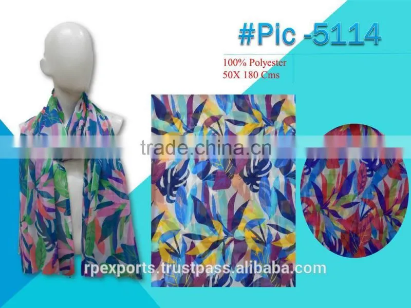 100% polyester spun Beach Pareo & scarves