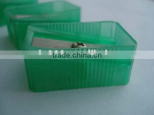 Best sale promotional cheap transparent color plastic pencil sharpeners