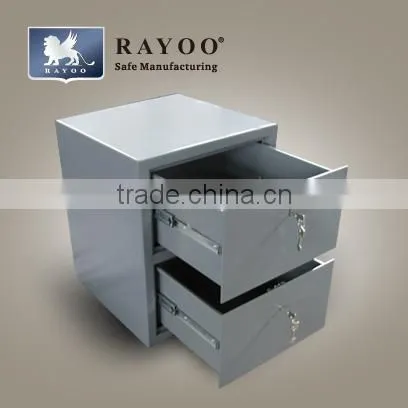 Popular double key lock drawer safe