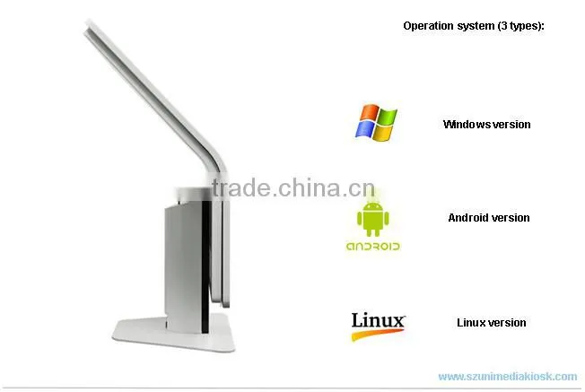 Stylish lobby wifi 42 inch HD multi touch screen information kiosk