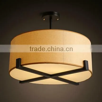 fabricl ceiling lamp with acrylic for hotel room