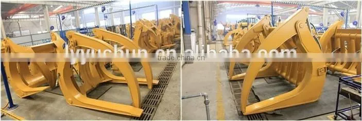 SDLG LG956L Heavy duty Attachment, Log Grapple/Log Fork for sale, Specialize in 5 Ton SDLG Wheel Loader