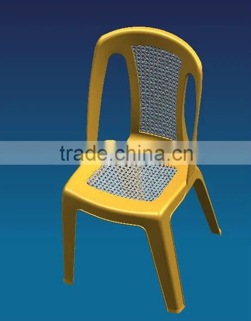high quality new design hollow out plastic arm chair mould
