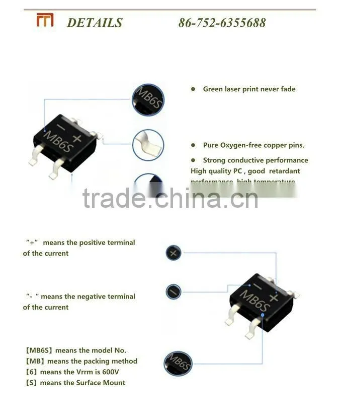 1.0A Fast Recovery SMA DO-214AC Diode US1G