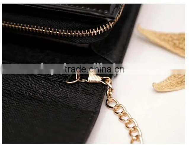 new lady leather handbag fashion makeup bag