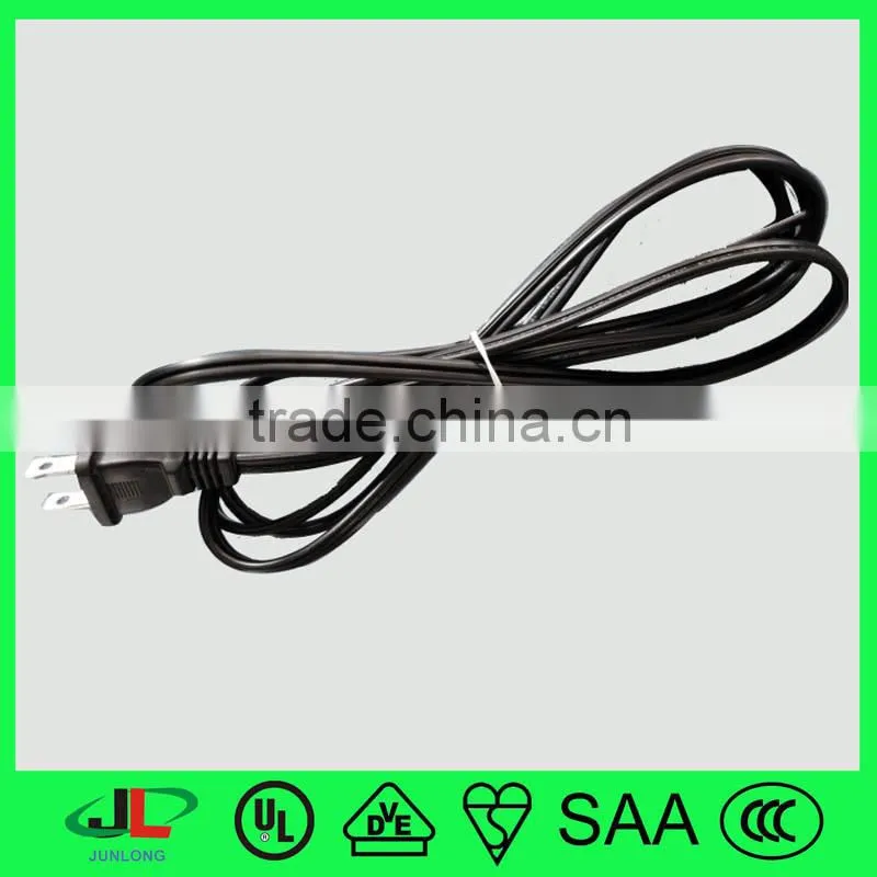 Hot selling PVC coated 2 cores 3 cores flexible ac power cord for electric wire