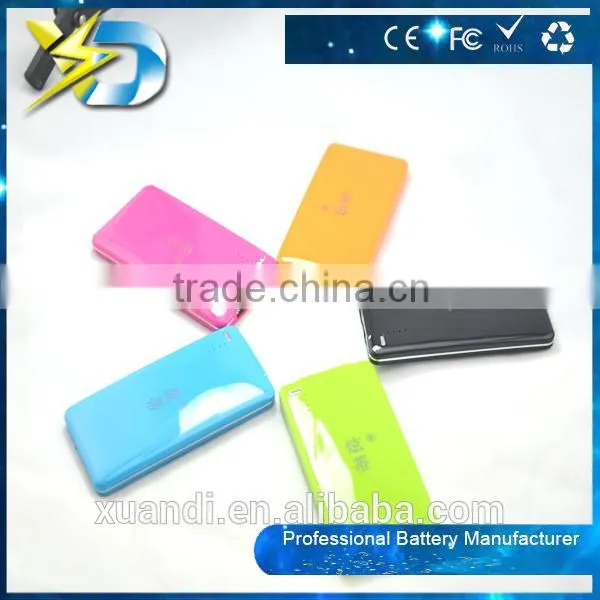 five color mobile power bank 4000mah