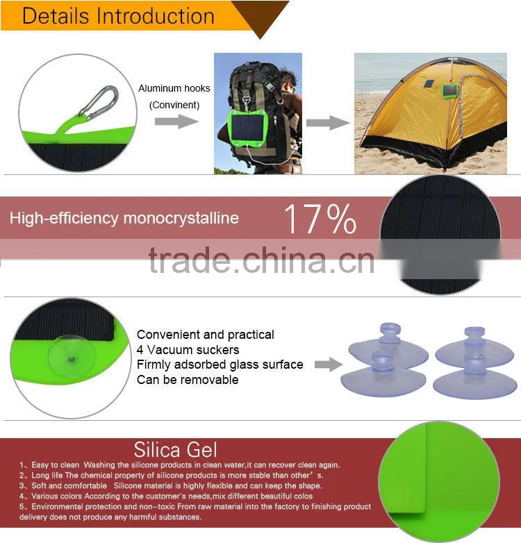Mini usb solar charger 3W solar panel high quality charger for iphone/samsung/LG/Blackberry