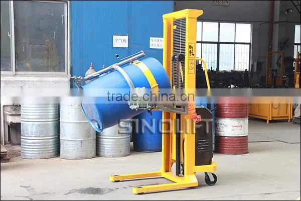 HOT! Sinolift YL520 Single Mast Semi Electric Drum Dumper