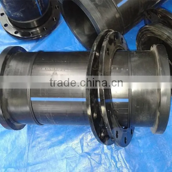 China supply HDPE fabricated fittings plastic welded fitting with flange