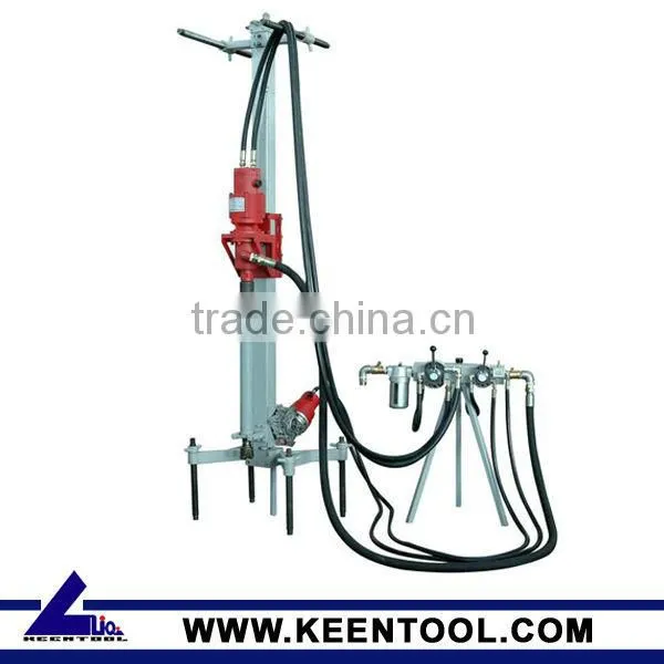 DTH drill head for quarrying