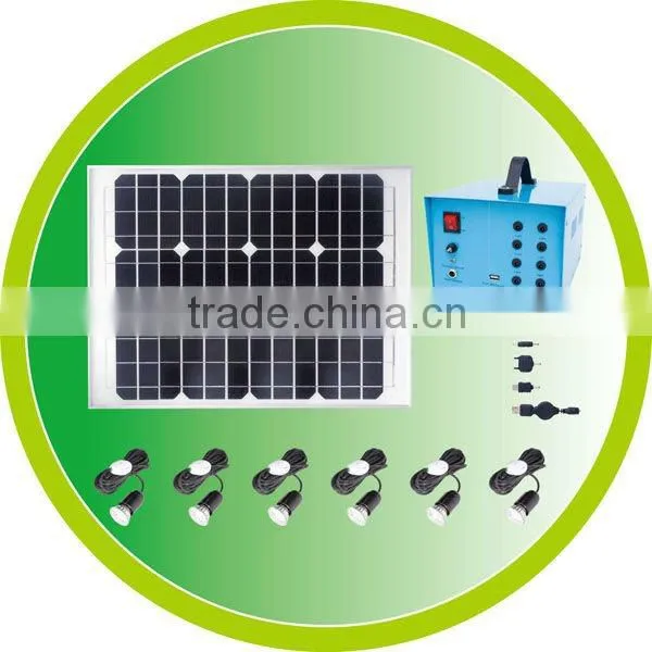 portable solar power bank for home lighting or ourdoor activities