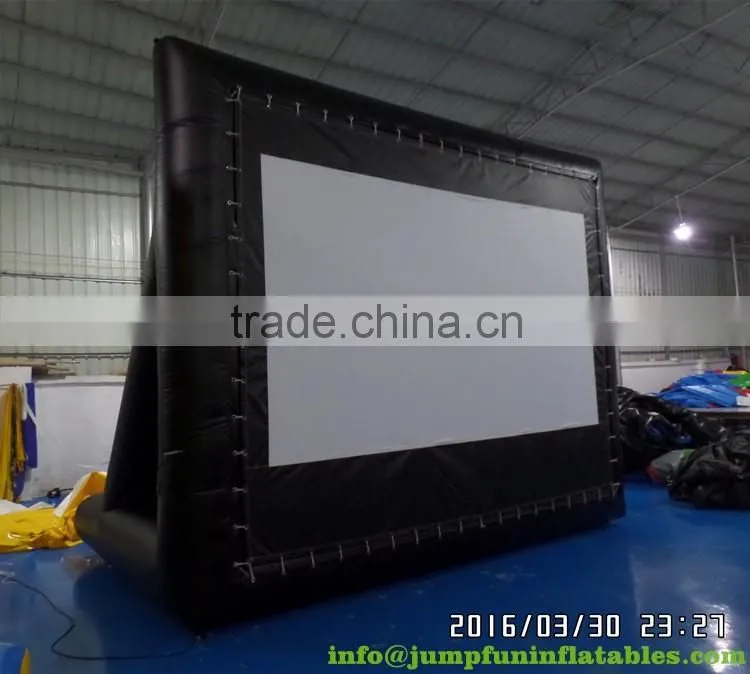 16ft inflatable screen cheap outdoor movie screen 18oz PVC screen for sale
