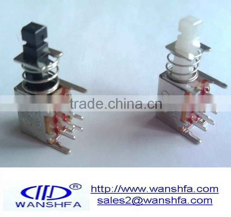 PS-22F03 50V DC self-lock push switch