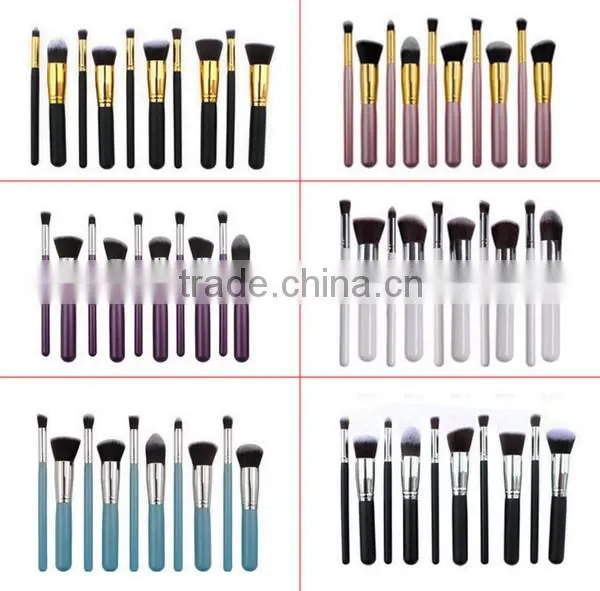 10Pcs Cosmetics Foundation Blending Blush Face Powder Brush Professional Makeup Brush Set