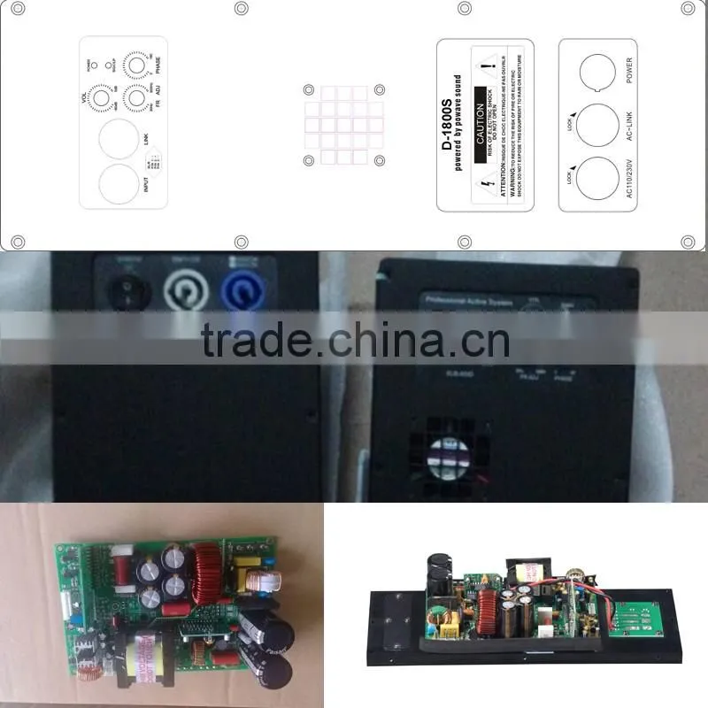 D-1800S powavesound OEM speaker amplifier module 800W subwoofer amplifier module