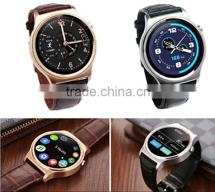 New 1.33'' Inch Full Circle Bluetooth 4.0 Syn Pedometer GW01 Android iOS Smart watch