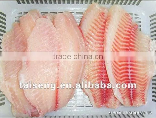 Frozen Fillets of Freshwater Fish Tilapia
