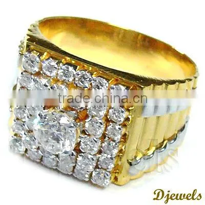 Diamond Gold Gents Rings, Diamond Wedding Rings, Rings Jewelry