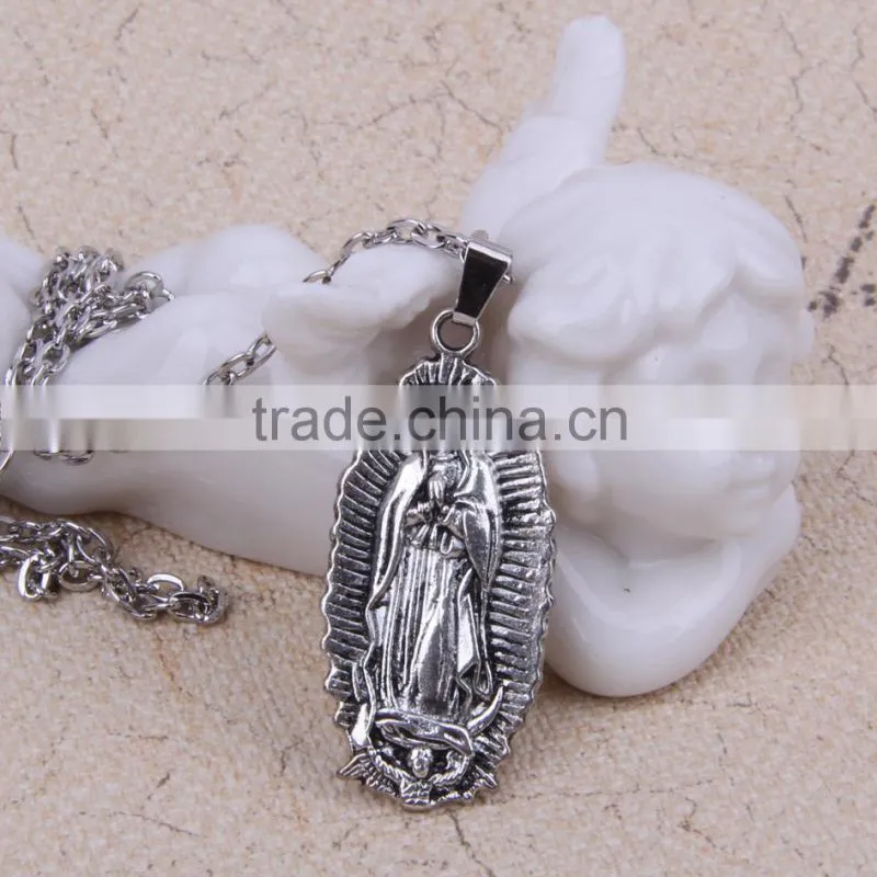 New arrival imitation jewelry handmade chain necklace religious necklace Our Lady of Guadalupe necklace imitation jewelry