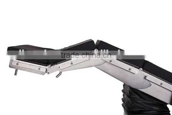Table top is divided into five sections OT table