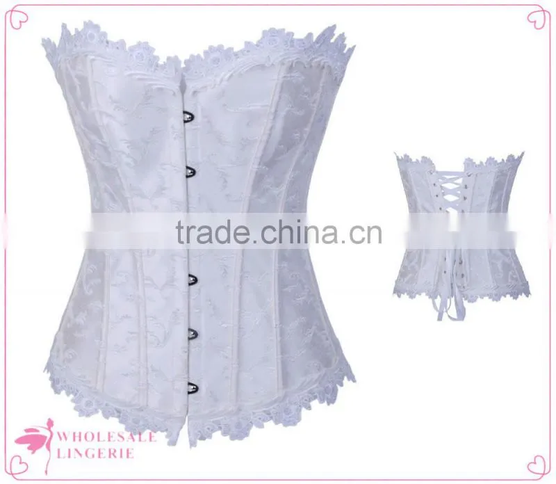 White corset tops to wear out cheap corset for sale