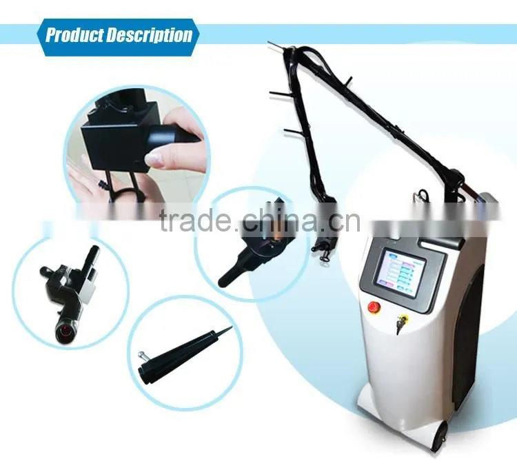 2016 New vertical laser machine with fractional laser co2 facial treatment