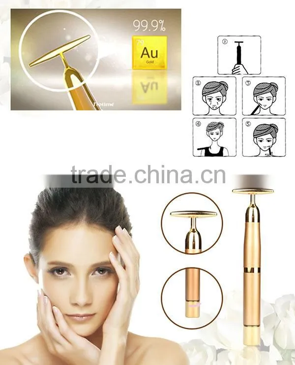 24k gold facial massager beauty bar into beauty machine