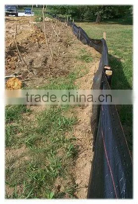 pp woven silt fence/black pp woven silt fence
