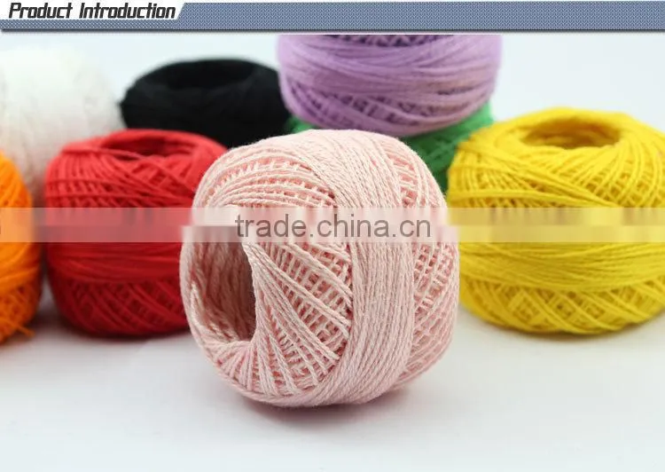 high quality cotton pearl ball thread in paper box