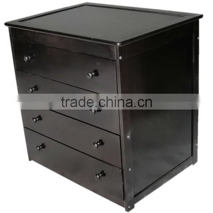 4 DRAWERS Wooden Baby Sleigh Change Table with Pad Chest