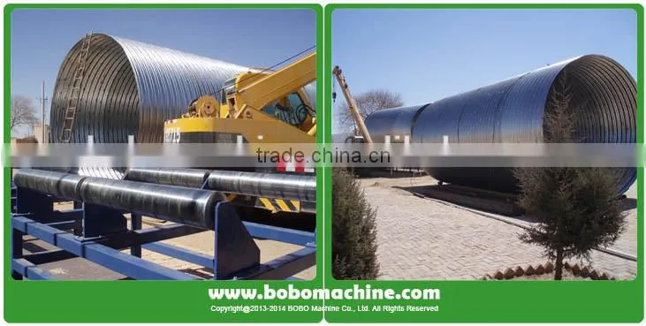 Drainage system culvert pipe making machine