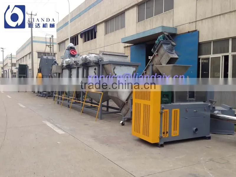 waste PE milk bags recycling machine with CE