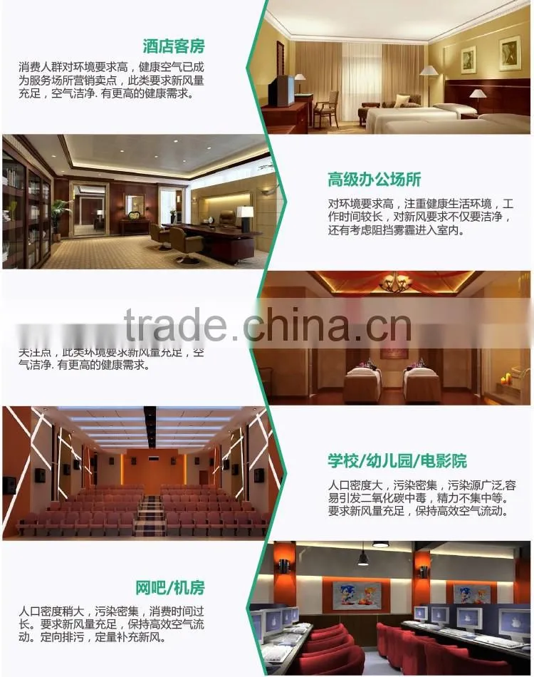 400-800m3/h Air conditioning with heat unit double air direction for ventilation from factory directly