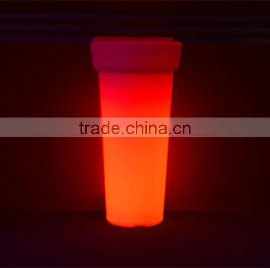 BSCI approval LED Flower pot/High quality Rgb LED planter/plastic decorative flower pots