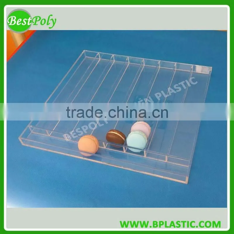 High quality acrylic tray for cookie,chocolate,macarons