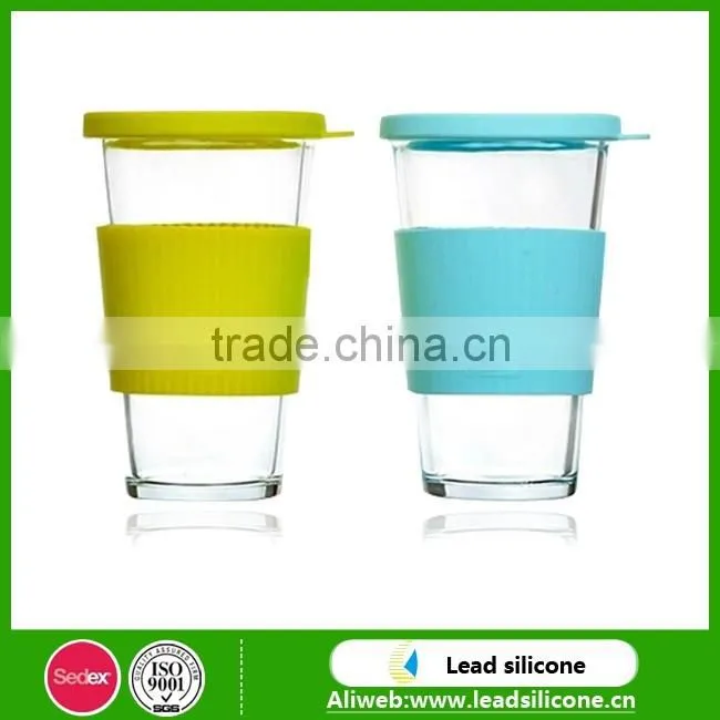 Food-Grade Heat Resistant And Anti-slip Silicone Cup Sleeve Silicone Sleeve Silicone Bottle Sleeve