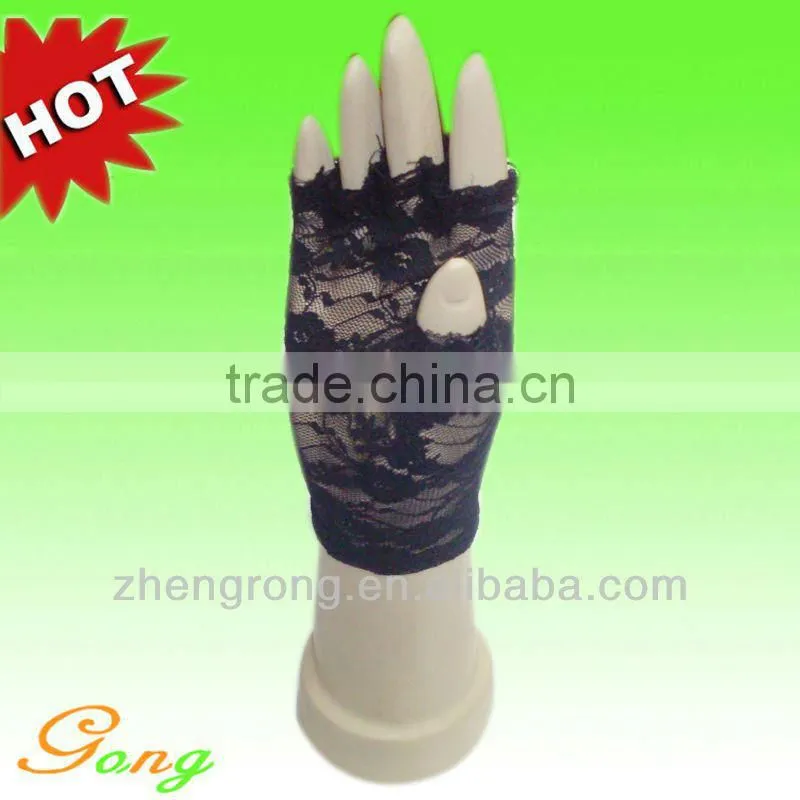Fashion Short Tulle Wedding Gloves