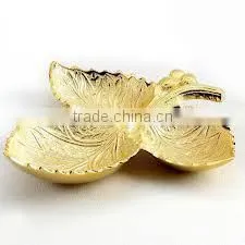 Two tone Metal bowls with inside gold color and outside different colors available