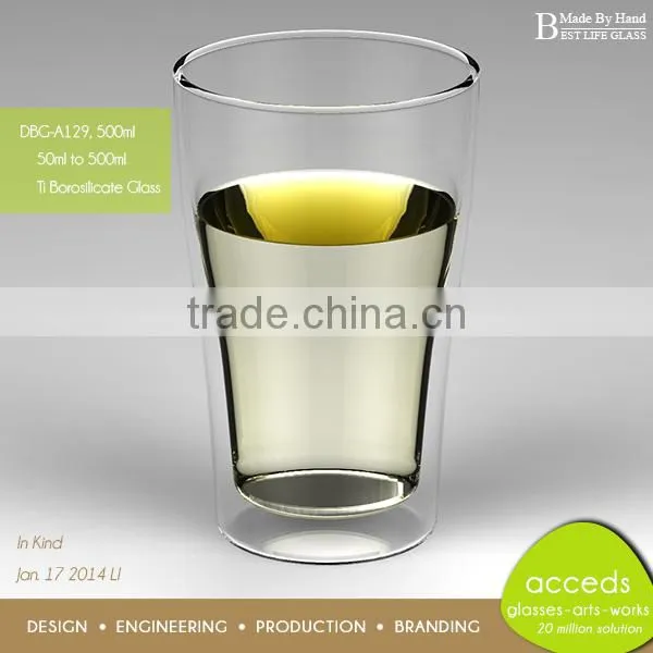 Eco-Friendly Glass Big Water Cups