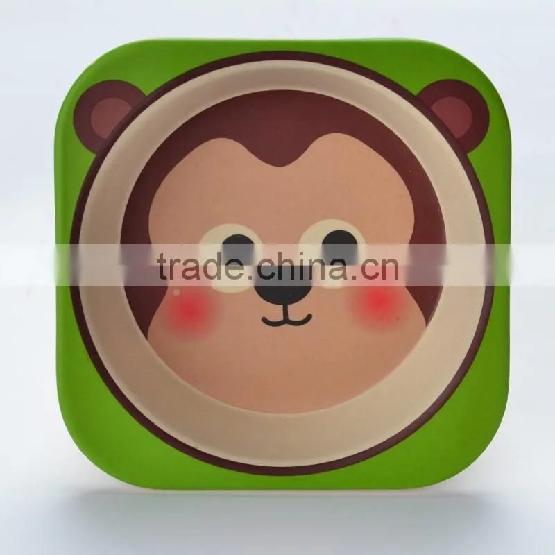 natural safe bamboo fiber kids bowl