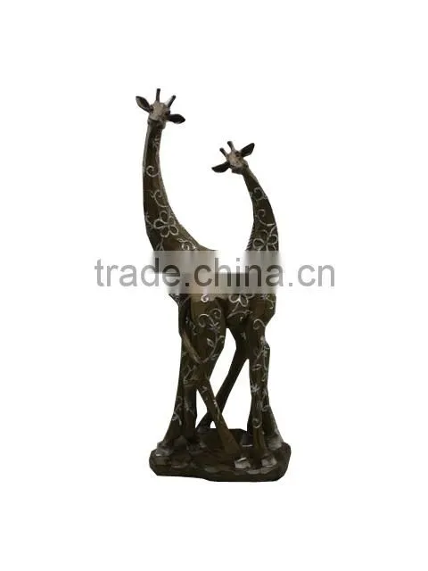 popular polyresin items decorative giraffe resin giraffe figurine