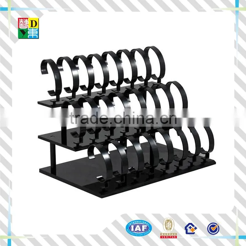2016 high quality acrylic watch display stand black acrylic watch display wholesale PMMA acrylic display for watch shop use