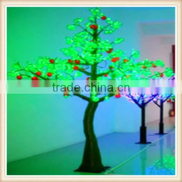 SJM0912189 Hot-sale garden supplies large plastic artificial plants LED plants with silk blossom flower