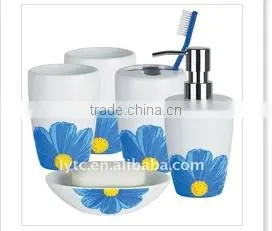 square ceramic bathroom set
