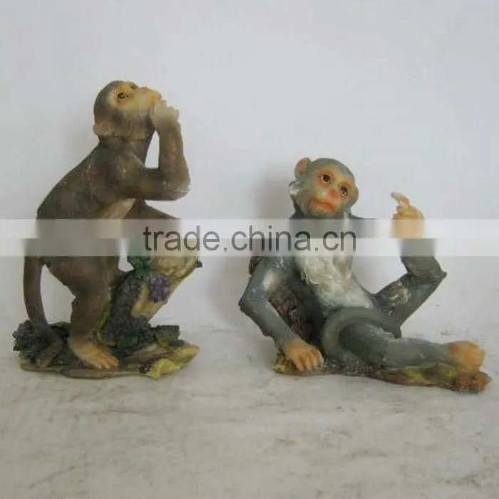 Polyresin monkey figure decoration