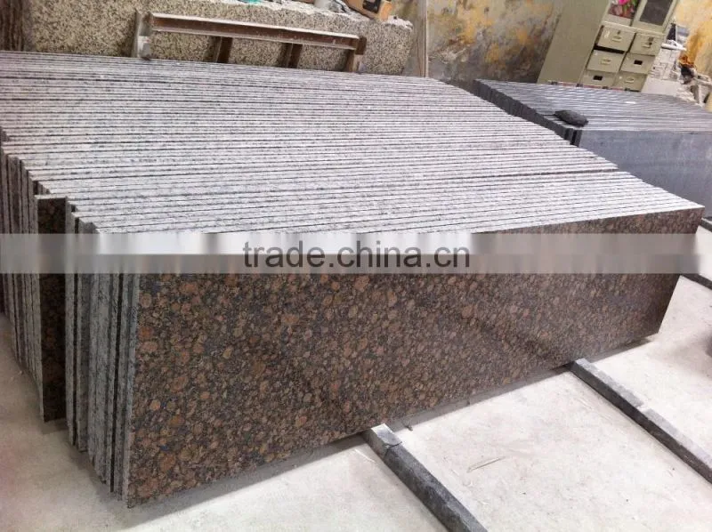 Beautiful polished Baltic Brown granite kitchen countertop