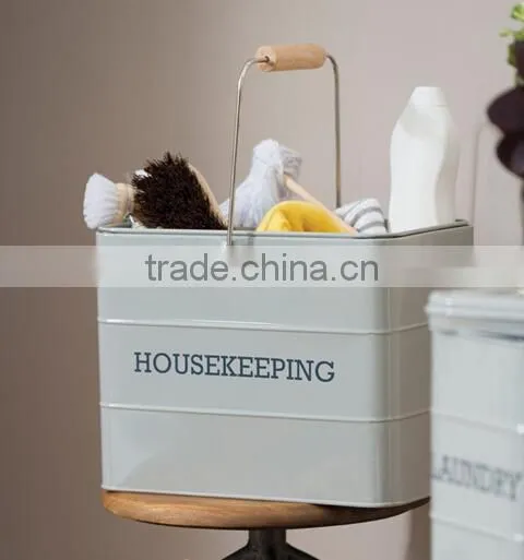 Vintage metal washing powder box