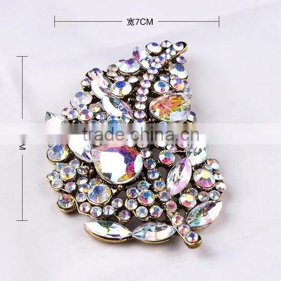 high quality Fancy Rhinestone Flower Brooch Fashion Brooch For Women Costume