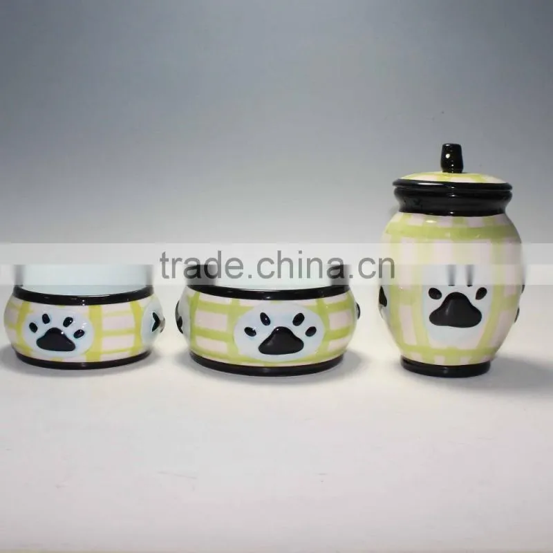 Hungry Paw-Print Pet Bowl, Bunny, Colors Vary
